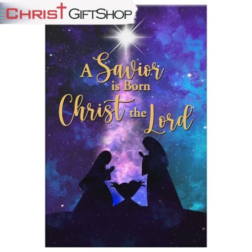 A Savior Is Born Christ The Lord, Christian Christmas Wall Art Canvas