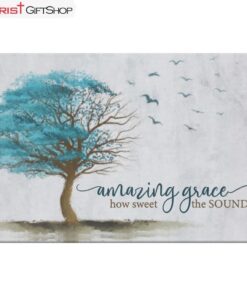 Amazing Grace How Sweet The Sound Christian Wall Art Canvas Print