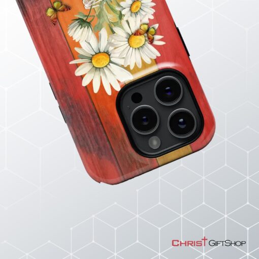 Be Still And Know Daisy Butterfly Phone Case