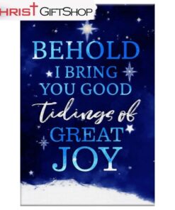 Behold I Bring You Good Tidings Of Great Joy Christmas Wall Art Canvas