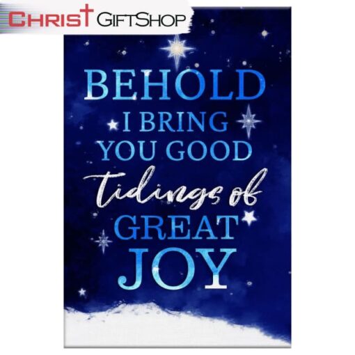 Behold I Bring You Good Tidings Of Great Joy Christmas Wall Art Canvas