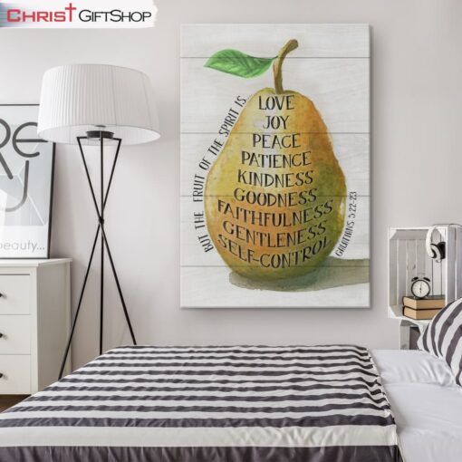 Bible Verse Wall Art Galatians 522-23 The Fruit Of The Spirit Canvas Art