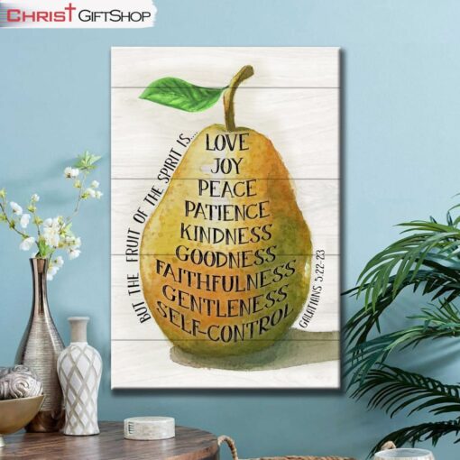 Bible Verse Wall Art Galatians 522-23 The Fruit Of The Spirit Canvas Art