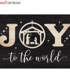 Christian Christmas Wall Decor Joy To The World Wall Art Canvas