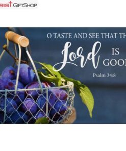 Christian Wall Art Grapes O Taste And See That The Lord Is Good Wall Art Canvas and Poster