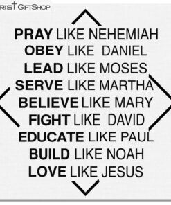 Christian Wall Art Pray Like Nehemiah Obey Like Daniel Canvas Wall Art