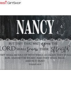 Christian Wall Art They That Wait Upon The Lord Isaiah 4031 Personalized Canvas Print