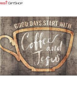 Christian Wall Decor Good Days Start With Coffee And Jesus Wall Art Canvas