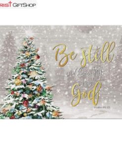 Christmas Gifts - Be Still And Know That I Am God Christmas Wall Art Canvas Print