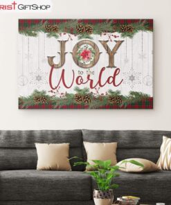 Christmas Wall Art Joy To The World Canvas Print, Christian Christmas Gifts