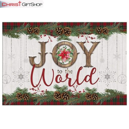 Christmas Wall Art Joy To The World Canvas Print, Christian Christmas Gifts