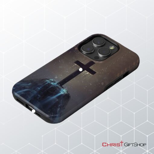 Cross On The Hill Phone Case, Christian Phone Case