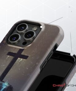 Cross On The Hill Phone Case, Christian Phone Case