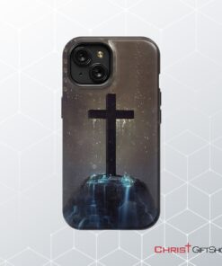 Cross On The Hill Phone Case, Christian Phone Case