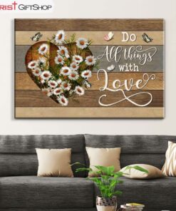 Do All Things With Love Wall Art Canvas Print