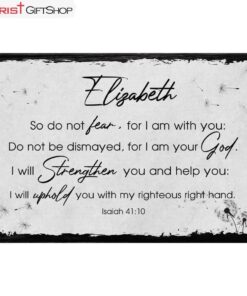 Do Not Fear For I Am With You Isaiah 4110 Personalized Custom Wall Art Canvas Print