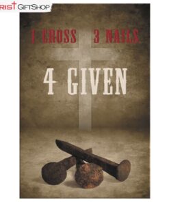 Easter Christian Gifts 1 Cross 3 Nails 4given Wall Art Canvas Print