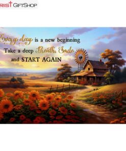 Every Day Is A New Beginning, American Barn Wall Art (Canvas and Poster )