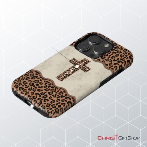 Faith Cross Leopard Christian Phone Case Faith Phone Cases