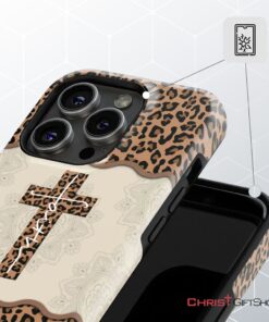 Faith Cross Leopard Christian Phone Case Faith Phone Cases