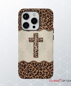 Faith Cross Leopard Christian Phone Case Faith Phone Cases