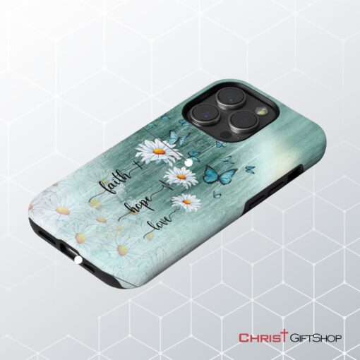 Faith Hope Love Daisy Butterfly Phone Case Christian Phone Cases