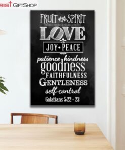 Fruit Of The Spirit, Bible Verse, Christian Wall Art Canvas