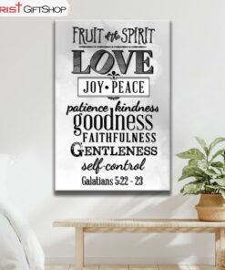 Fruit Of The Spirit, Bible Verse, Christian Wall Art Canvas