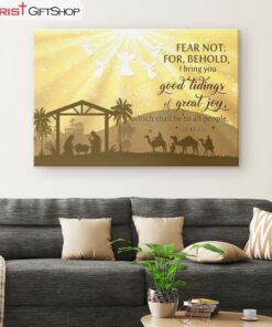 Good Tidings Of Great Joy Wall Art Canvas and Poster, Christian Christmas Decoration