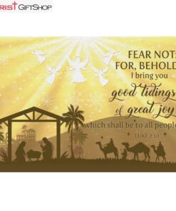 Good Tidings Of Great Joy Wall Art Canvas and Poster, Christian Christmas Decoration