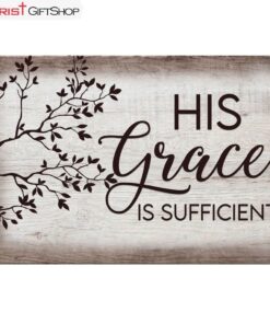 His Grace Is Sufficient Christian Wall Art Canvas