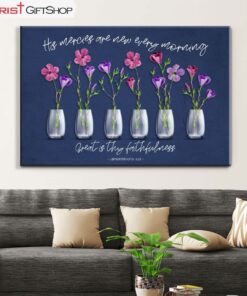 His Mercies Are New Every Morning Lamentations 323 Canvas Wall Art