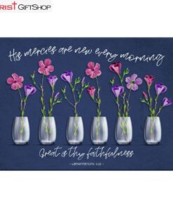 His Mercies Are New Every Morning Lamentations 323 Canvas Wall Art