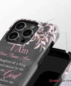 I Am The Daughter Of A King Personalized Name Iphone Case Christian Gifts