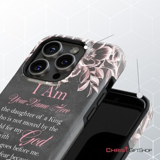 I Am The Daughter Of A King Personalized Name Iphone Case Christian Gifts