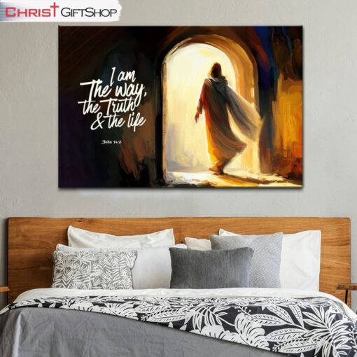 I Am The Way The Truth And The Life John 146, Jesus Tomb Wall Art (Canvas and Poster )