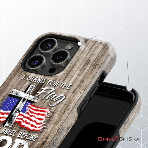 I Stand For The Flag And I Kneel Before God Phone Case