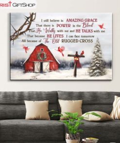 I Still Believe In Amazing Grace Christmas Wall Art Canvas