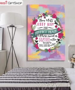 Isaiah 263 Kjv Thou Wilt Keep Him In Perfect Peace Wall Art Canvas and Poster