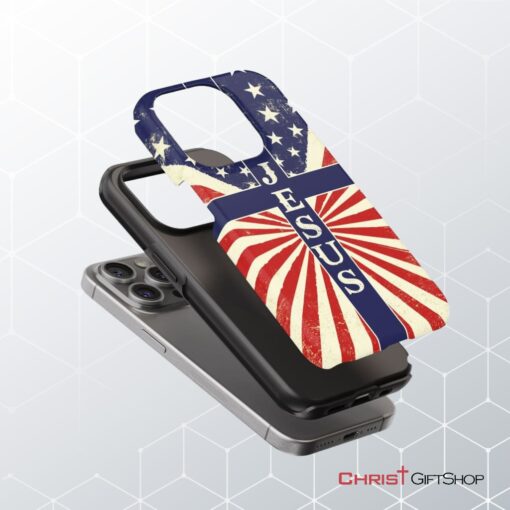 Jesus American Flag Phone Case