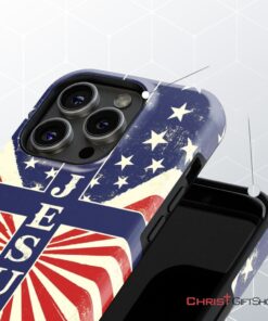 Jesus American Flag Phone Case