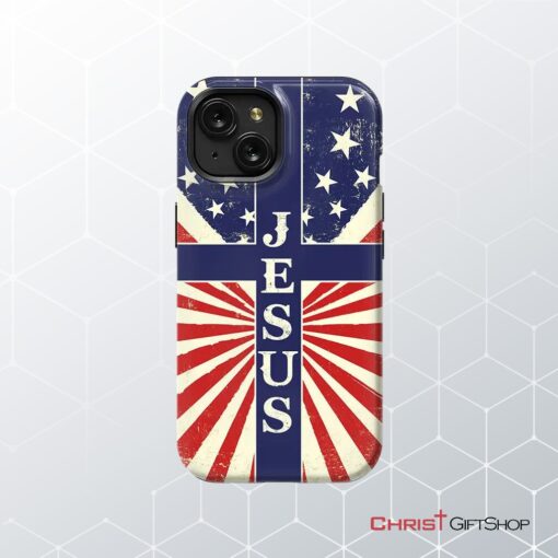 Jesus American Flag Phone Case