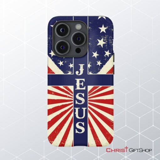 Jesus American Flag Phone Case