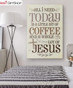 Jesus And Coffee Christian Wall Art Canvas and Poster