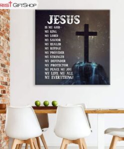 Jesus Canvas Jesus Is My Everything Christian Wall Art Decor