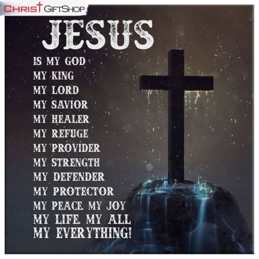 Jesus Canvas Jesus Is My Everything Christian Wall Art Decor