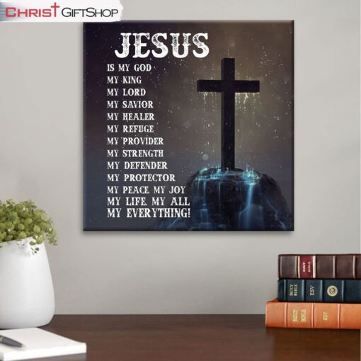 Jesus Canvas Jesus Is My Everything Christian Wall Art Decor