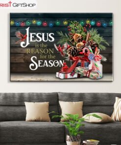 Jesus Is The Reason For The Season Christmas Wall Art Canvas