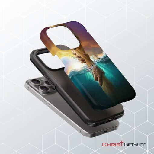 Jesus Reaching Into The Water Phone Case