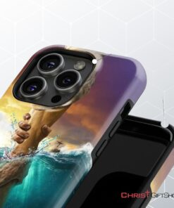 Jesus Reaching Into The Water Phone Case